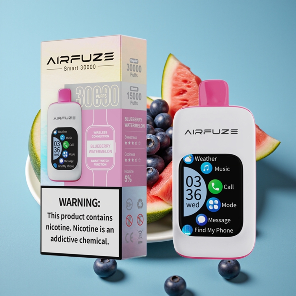 AirFuze Smart 30000 Puffs Disposable Pod med 5% Nikotin og 900mAh Batteri