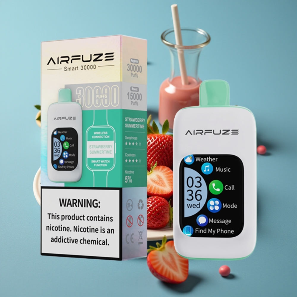 AirFuze Smart 30000 Puffs Touch Skærm Type-C Jordbær Sommer