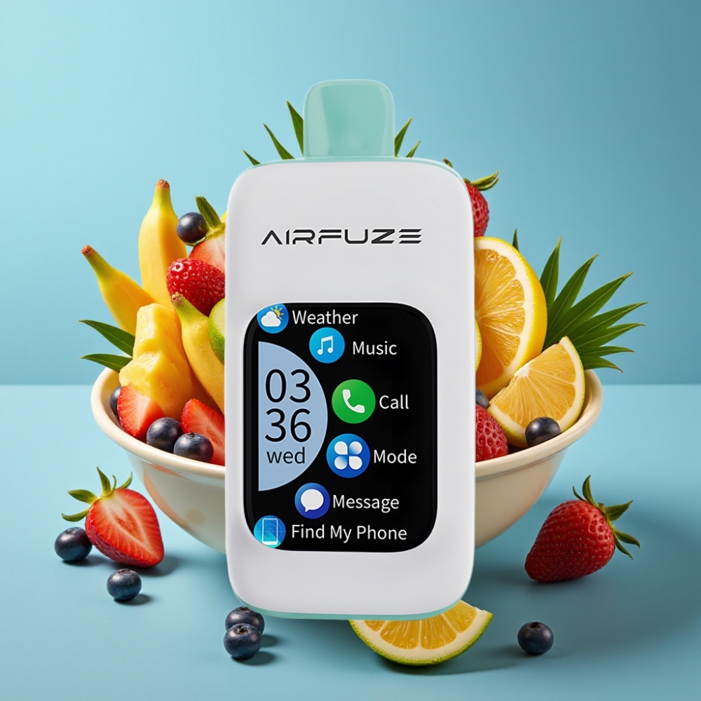 AirFuze Smart 30000 Puffs Touch Skærm Type-C Rainbow Fruit Burst